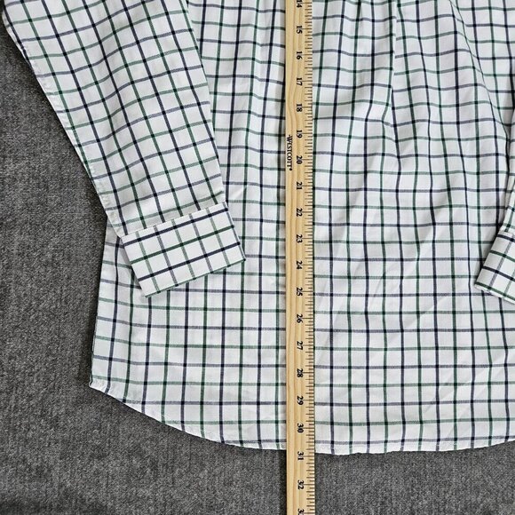 Shirt Mens S Plaid Lot of 2 Tartan Windowpane Long Sleeve Button Down Shirt Hip - Picture 14 of 16